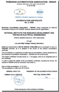 RENAR Certificate